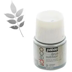 Comparateur de prix : Pebeo Peinture acrylique d'extérieur multi-surfaces - Argent - 45 ml