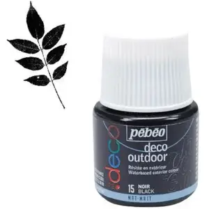 Comparateur de prix : Non communiqué Peinture acrylique d'extérieur multi-surfaces - Noir - 45 ml
