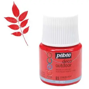 Comparateur de prix : Pebeo Peinture acrylique d'extérieur multi-surfaces - Rouge - 45 ml