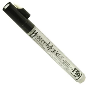 PEBEO Acrylic marker biseaute 4mm argent precieux