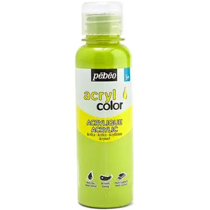 PEBEO Peinture Acrylique enfant - Acrylcolor brillante - 150 ml Vert Clair - 14Vendu parscrapmalin