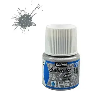 Comparateur de prix : Pebeo Sétacolor Tissus Clairs Pailleté - 45 ml - Argent
