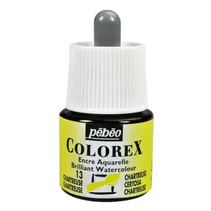 Comparateur de prix : Pébéo Encre Aquarelle - PEBEO - Colorex - 45 ml - Couleur Chartreuse - Mixte