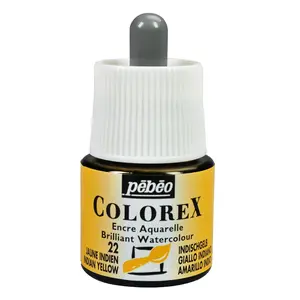 Comparateur de prix : Pébéo Encre aquarelle Colorex 45ml 22 - Jaune indien