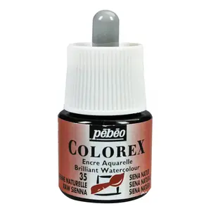 Pébéo Encre Aquarelle - PEBEO - Colorex - 45 ml - Sienne Naturelle - Mixte