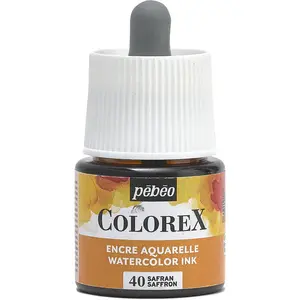 Pébéo Encre Aquarelle - PEBEO - Colorex - 45 ml - Couleur Safran - Mixte
