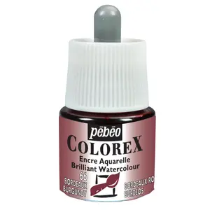 Comparateur de prix : Pébéo Encre Aquarelle - PEBEO - Colorex - 45 ml - Couleur Bordeaux - Mixte
