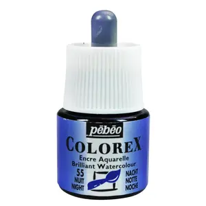 Comparateur de prix : Pébéo Encre aquarelle Colorex 45ml 55 - Bleu nuit