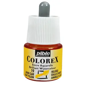 Comparateur de prix : Pébéo Encre Aquarelle - PEBEO - Colorex - 45 ml - Jaune Clair - Mixte