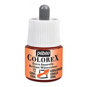 Comparateur de prix : PEBEO Encre Aquarelle Colorex - Plusieurs coloris disponibles - 45 ml Corail