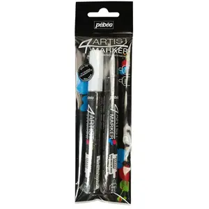 Comparateur de prix : Pebeo Marqueurs Peinture à l'huile - 4Artist Marker - Blanc et Noir - 4 mm - 2 pcs