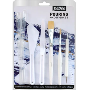 Comparateur de prix : Pebeo Pouring Experiences - Set d'outils pour verser la peinture - 11 parties