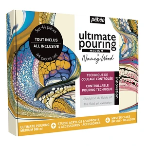 PEBEO Effets de peinture sur toile Ultimate Pouring Medium avec equipements pas cher