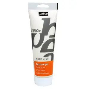 Comparateur de prix : PEBEO Studio acrylics - Gel de texture sable blanc - 250 ml