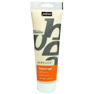 Comparateur de prix : Pebeo Texture gel - Studio - Sable jaune - 250ml