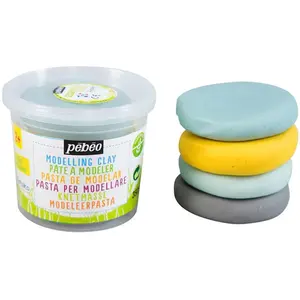 Pébéo Set découverte pâte à modeler - Littoral - 4 galets de 90 g pas cher