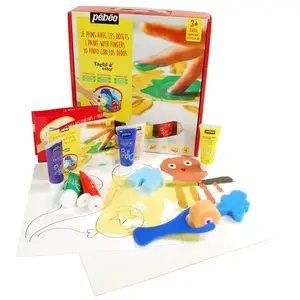 Comparateur de prix : Pebeo Coffret peinture aux doigts - Prêt à l'emploi - A partir de 3 ans