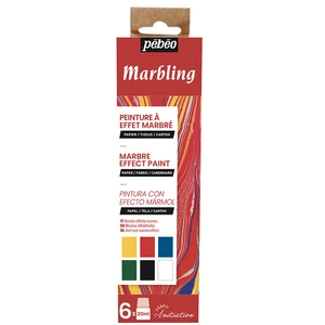 Comparateur de prix : PEBEO Coffret d'initiation Pébéo - Peinture Marbling - 6 x 20 ml