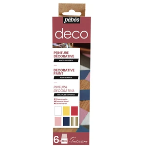 Comparateur de prix : Pebeo Coffret d'initiation Pébéo - Peinture décorative - 6 x 20 ml