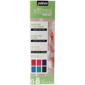 Comparateur de prix : PEBEO Set Initiation Vitrea 160 Coul 2 6 flacons assortis 20ml