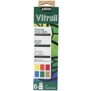 Comparateur de prix : Pébéo Peinture Vitrail - Kit initiation - 6 pots - 20ml