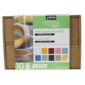 Comparateur de prix : Coffret peinture - PEBEO - Vitrea 160 - Acrylique - Brillant - Pastel