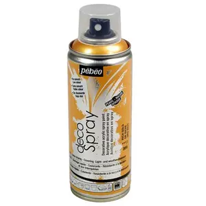 Comparateur de prix : Pébéo DecoSpray - Peinture en bombe - 200 ml - Or Riche