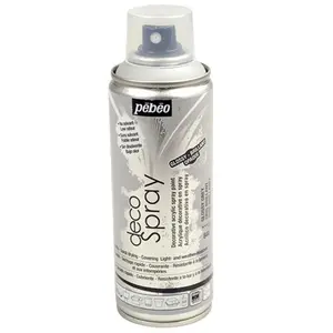 PEBEO Peinture en bombe - Pébéo - DecoSpray - Gris brillant - 200 ml pas cher