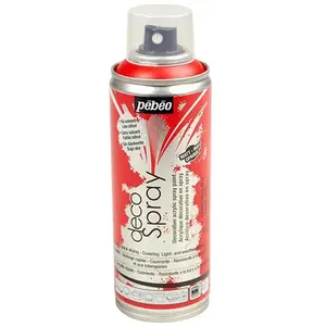 Decospray pebeo aerosol 200ml rouge noel pas cher