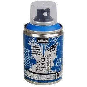 PEBEO Peinture en bombe DecoSpray 100 ml - Pébéo - Bleu - Peinture pour loisirs créatifs pas cher