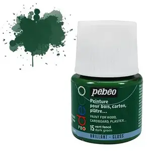 Comparateur de prix : Peinture acrylique - Pebeo - P.BO Déco - Vert foncé - 45ml - Brillant