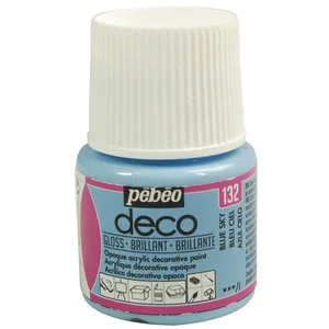 Comparateur de prix : Pébéo Peinture P.BO Déco - Brillant - 45 ml Bleu Ciel