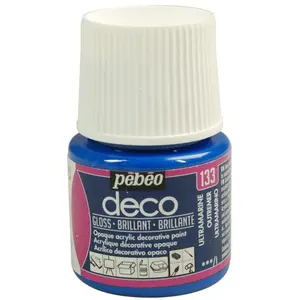 Comparateur de prix : PEBEO Peinture Acrylique Brillante - Bleu Moyen - 45 ml