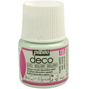 Comparateur de prix : Pébéo Peinture P.BO Déco - Brillant - 45 ml Vert Pastel