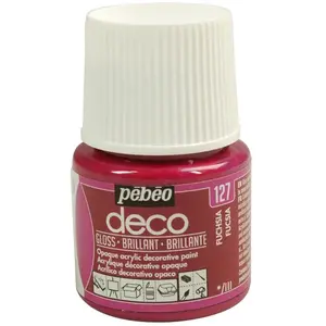 Comparateur de prix : Pébéo Peinture P.BO Déco - Brillant - 45 ml Rose Fuchsia