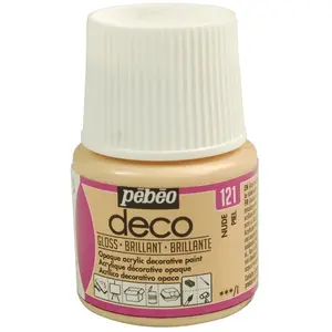 Comparateur de prix : Peinture acrylique Pébéo Déco - Nude - brillant - 45 ml