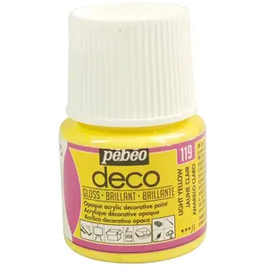 Comparateur de prix : Pébéo Deco Peinture 45 ml Brillant Jaune Clair 092119