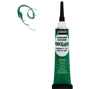 Comparateur de prix : Pebeo Peinture à l'eau brillante pour porcelaine - Bronze - 20 ml