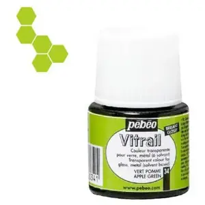 Comparateur de prix : PEBEO Peinture Vitrail - Pébéo - Vert Pomme - 45ml - Transparent - Brillant