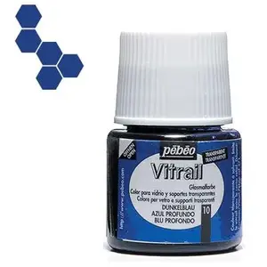 Comparateur de prix : PEBEO Peinture Vitrail - Pébéo - Bleu profond - 45ml - Transparent - Brillant