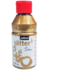 Comparateur de prix : Pebeo Gel à paillettes finition brillante - Or - 250 ml