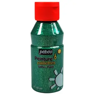 Comparateur de prix : Pébéo 055805 Peinture Paillette 1 Flacon Vert 150 ML