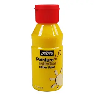 Comparateur de prix : Pébéo 055800 Peinture Paillette 1 Flacon Jaune 150 ML