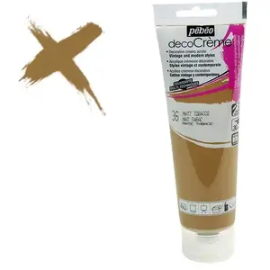 Peinture acrylique - PEBEO - DecoCrème - Marron abac - 120 ml - Finition MatVendu parmanomano