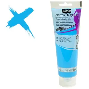 Comparateur de prix : Pébéo Peinture Acrylique Texture Crème pour la Décoration - Finition Mate - 120 ML - Bleu Roy
