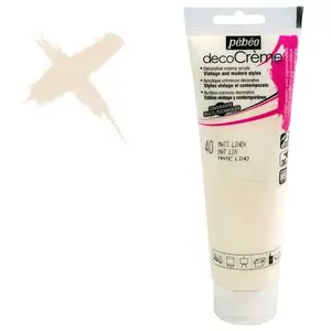 Comparateur de prix : Pébéo Peinture acrylique - PEBEO - DecoCrème - Couleur Lin - 120 ml - Finition Mat