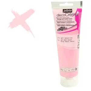 Comparateur de prix : Peinture acrylique - PEBEO - DecoCrème - Rose indien - 120 ml - Mat