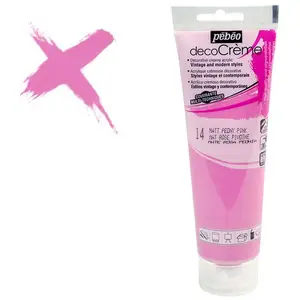 Comparateur de prix : Pébéo Peinture acrylique - PEBEO - DecoCrème - Couleur : Rose pivoine - 120 ml - Finition : Mat
