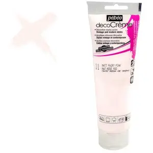 Comparateur de prix : Peinture acrylique - PEBEO - DecoCrème - Rose fée - 120 ml - Finition Mat
