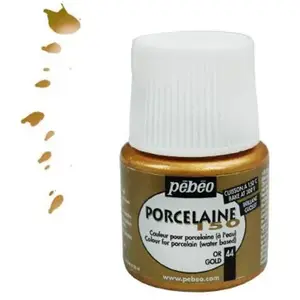 Comparateur de prix : PEBEO 024-044 Flacon de Peinture pour Porcelaine 150 Doré 45 ML